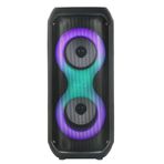 GD-2413 FM Radyolu RGB TWS Çift 4 inç Stereo Bass Kablosuz Hoparlör 34967 Siyah