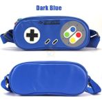Gd 34 Nintendo Switch OLED Uyumlu Snes Desenli Çanta Mavi