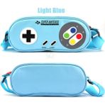 Gd 34 Nintendo Switch OLED Uyumlu Snes Desenli Çanta Turkuaz
