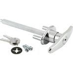 Gd 52169 Araçla Kurşun Kullanıcıların T-Griff, 5/16 In. x 4 – 5/8 In. Kare Basınçlı Döküm Şaft, Konstrüksiyon, Krom - standart