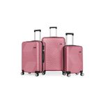 G&D Polo Suitcase Ekonomik Gül Rengi Valiz - Büyük, Orta, Küçük - 600.08