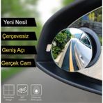 GD24 Kör Nokta Aynası 5cm Yuvarlak Çerçevesiz Gerçek Cam 360 Derece Oynar