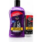 GD24 Simli Lastik Parlatıcı Mor Jel (500 Ml) – Sünger Hediyeli