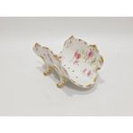 Gda Çiçek Desenli Porselen Kuşkonmaz Sunum Tabağı 22,5X13X10,5CM - Çok Renkli