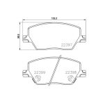 Gdb3648 Fren Balatası Ön Renault Kadjar 15- Nissan Xtrail 14- 142×59.8×17.8