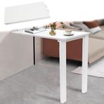 GDMDPTE Duvara Monte Katlanır Masa, Destek Ayakları, Katlanır Tasarım, Mutfak ve Ev Ofis için İdeal, Yer Tasarrufu Çözümü (Beyaz, 120 x 60 cm/47 x 24 inç)