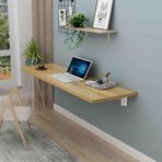 GDMDPTE Duvara Monte Katlanır Masa - Yüzer Masa Dizüstü Bilgisayar Yer Tasarruflu Ev Ofis, Çamaşırhane, Mutfak ve Banyo için İdealdir - Kompakt Tasarım 60 x 40 cm