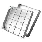 GDMDPTE Gömme Kokpit Kapağı ve Çerçevesi, Yükseklik 5 cm / 8 cm, Blok Kaldırım için, Paslanmaz Çelik Görünmez Karter Kapağı, Yollar, Veranda, Kaldırımlar için (80