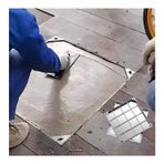 GDMDPTE Görünmez egzoz kapağı, entegre tahliye ızgarası, paslanmaz çelik çerçeveli galvanizli kokpit kapağı, yükseklik 8 cm, 90 x 90 cm (35,4 x 35,4 inç) – EST çözümü