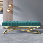 GDMDPTE Kadife Dolgulu Bank, Rahat Giriş Ayakkabı Rafı, Modern Yatak Odası Bankı, Mavi Tabanlı Kanepe Çok Fonksiyonlu Tezgah Üstü 90 x 38 x 42 cm