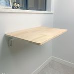 GDMDPTE Kompakt Katlanır Duvar Sehpası - Katlanabilir Tabanlı Yer Tasarrufu Tasarımı, Çalışma, Mutfak ve Ev Ofisi Gibi Küçük Alanlar İçin İdeal (50 x 30 cm)