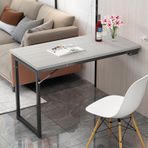 GDMDPTE Küçük alanlar için duvara monte katlanır masa • Mutfak ve yatak odası için kompakt katlanabilir masa (120 x 60 x 75 cm) • Yatak odası ve mutfak için yer tasarrufu sağlayan duvar tasarımı