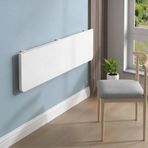 GDMDPTE Küçük Alanlar için Duvara Monte Katlanır Masa Taşınabilir Çamaşır Masası Yerden Tasarruflu Çalışma Tezgahı Ağır Hizmet Braketleri ile (Beyaz 100 x 30 cm)