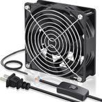 GDSTIME EC Soğutma Fanı, 120 mm Fan, 120 mm 38 mm AC 110V 115V 120V 220V 240V, Çift Bilyalı Rulman