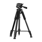GDX 200 Profesyonel Tripod 3 Kademeli Asansörlü Su Terazili 3 Yönlü Pan Tilt Kafa Kamera ve Video Standı