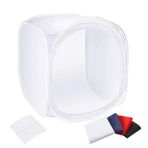 GDX 80x80 cm Ürün Çekim Çadırı Çantalı Taşınabilir 4 Renk Fonlu Işık Çadırı E-Ticaret Full Set