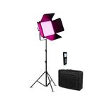 GDX CF-1000R 104W RGB ve BiColor LED Video Işığı 20 Efektli V-Mount Uyumlu DMX Destekli Panel LED
