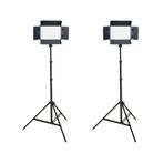 GDX CF-150C Bicolor Mobil 2'li Sürekli Video Panel Led Işık Seti