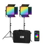 Gdx CF-900R Rgb LED Ikili Video ve Fotoğraf Işık Seti