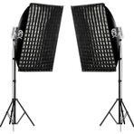Gdx ML230W Bicolor Video ve Fotoğraf 60x90 Gridli Softbox İkili Sürekli Işık Seti