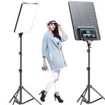 GDX P300TS 80W BiColor 2'li LED Panel Işık Seti YouTube Röportaj ve Stüdyo Video Işığı