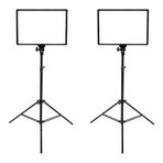 GDX PRO LED GX-300 Soft Light 2'li Set Bi-Color Bataryalı 130W Profesyonel Video Işığı