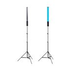 GDX TB-40 RGB 40 cm 2’li LED Tüp Işık Seti 200 cm Işık Ayağı + BALL-03 Başlık (Full Set)