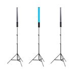 GDX TB-40 RGB 40 cm 3’lü LED Tüp Işık Seti 200 cm Işık Ayağı + BALL-03 Başlık (Full Set)