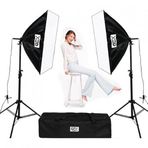 GDX TLB-2 Twin Pro 50x70 cm 2'li Softbox E-Ticaret Ürün Fotoğraf ve Video Çekim Işık Seti (Lambasız)