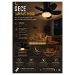 Gead TAVAN VANTİLATÖRLÜ LED ARMATÜR