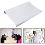 Gearmax® Beyaz tahta folyosu, manyetik beyaz tahta duvar çıkartması, beyaz tahta çıkartması, duvar kağıdı, okul, ofis, ev için, 45 x 200 cm (beyaz)