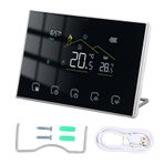 Gearwell Akıllı Termostat, WiFi Programlanabilir Sıcaklık Denetleyicisi, Ana Sayfa HVAC Kontrol Paneli, BHT-8000-RF Serisi için 95-240V Uzak Termostat (BHT-8000-RF-VA-GAW)