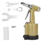 Gearwell Perçin Tabancası, 3 çeneli sistemli hidrolik pnömatik perçinli çektirme, metal imalat için hava ile çalışan perçinleme aracı, KP-703 (European Style)