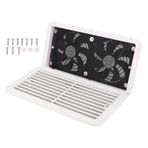 Gearwell RV yan havalandırma fanı, 12V çift hava egzoz sistemi, karavan römork karavanı ile uyumlu, 350 x 186mm havalandırma fanı, RV soğutma fan 4.8W