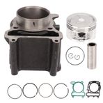 Gearwell silindirli piston kiti 69mm, piston pimi klipsli conta seti, 250 scooter ile uyumlu, motor yeniden inşa kiti, motosiklet silindir onarım parçaları