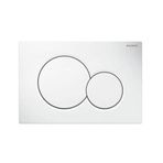 Geberit 115.035.11.1 Alpha01 Çift Basmalı Beyaz Kumanda Kapağı