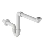 Geberit 261.862.11.1 ve 241.503.00.1 Beyaz Yer Tasarruflu Lavabo Sifonu ve Lavabo Süzgeci Takımı