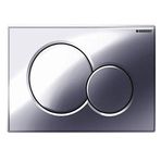 Geberit Sigma01 tetikleme plakası, krom kaplı plastikten yüksek kaliteli basma plakası, 2 miktarlı yıkama için, önden çalıştırma, basma çubukları ses yalıtımlı, ürün no. GEB115770215