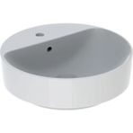 Geberit Variform Yuvarlak Çanak Lavabo, Batarya Banklı - 500.769.01.2 - Beyaz