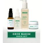 Gece Bakım Seti 4’lü Set Retinol Serum, Göz Altı Serumu, Temizleme Jeli, Nemlendirici Krem 4x30 ml