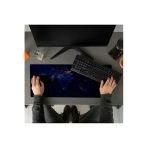Gece Dünya Haritası Baskılı Büyük Boy Mousepad - 70X30 Cm