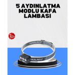 Gece Koşusu İçin Led Kafa Lambası El Sensörlü Mir05349944