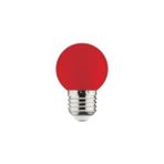 Gece Lambası 1 Watt Top LED Ampul Kırmızı 10 Adet