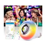 Gece Lambası Bluetooth Hoparlör Ledli Lamba Kumandalı Mp3 Çalar Ampul Renkli Ampul - Beyaz
