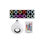 Gece Lambası Bluetooth Hoparlör RGB LEDli Ampul Kumandalı MP3 Çalar Tek Ebat Enerji Tasarrufu