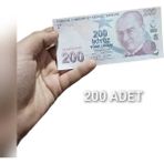 Geçersiz Sahte Düğün Film Dizi Paraları 200 Tl (200 Adet) - 1