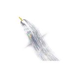 Geceyi Aydınlatan Renk Hair Tinsel Saç Simi Ve Sıkıştırma Boncuk Hediyeli- Ht14 Gri Tek Beden