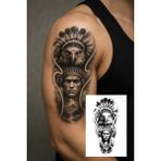 Geçici Kızılderi Model Dövme Tattoo Sticker