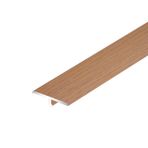 Geçiş Profili T Şeklinde Alüminyum Birleştirme Şeridi, Özelleştirilebilir Ahşap Doku Döşeme Geçiş Şeridi, Ahşaptan Ahşaba/Fayans/Halı Kenar Çıtası, 2,5cm Genişliğinde(Style-7)