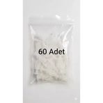 Geçmeli Perde Ruleti, Beyaz, Plastik, Perde Askısı +A Kalite (60 Adet)